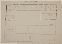 217226 Plattegrond van de zolderverdieping van het ontworpen Stadsziekenhuis (Apostelgasthuis) aan de Lange ...